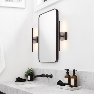 Makena Modern Minimalist Dimmable Integrated LED Metal Wall Sconce